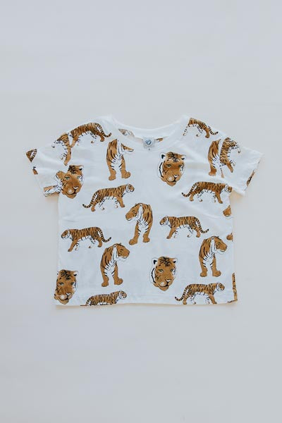 Organic Cotton Crop Tee - Tiger