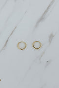 Simple Huggie Earrings | 14k YG