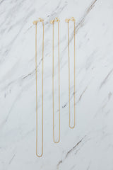 Wings Hawaii fine jewelry made in Maui. Charm Bar Collection. Fine Venetian Chain in 14k gold fill. Wear solo, layered, or add charms. 