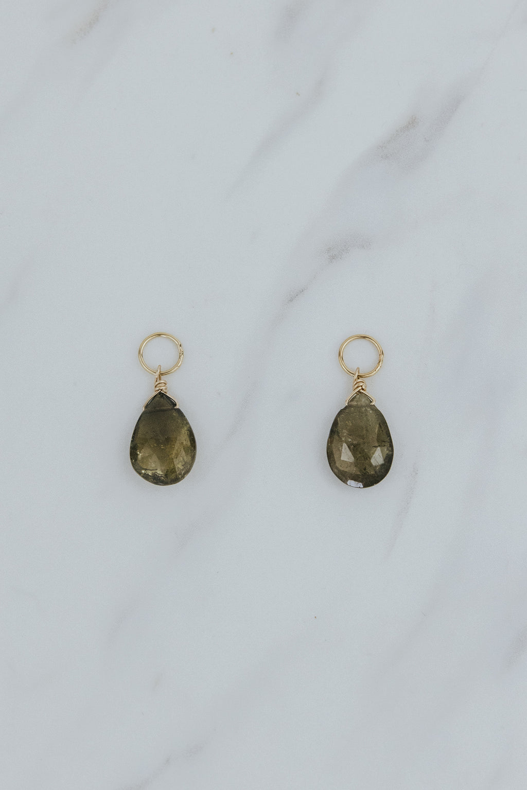 Gemstone Earring Charms - Tourmaline