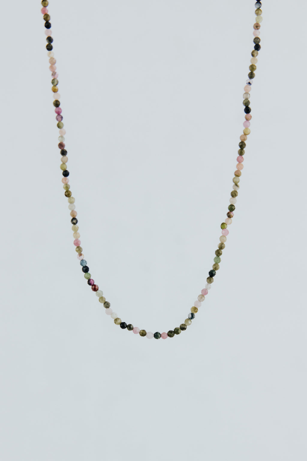 Wings Hawaii Wanderlust Tourmaline thin colorful beaded strand necklace or bracelet. Fine jewelry handmade in Maui. 