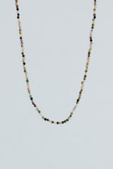 Wings Hawaii Wanderlust Tourmaline thin colorful beaded strand necklace or bracelet. Fine jewelry handmade in Maui.  thumbnail