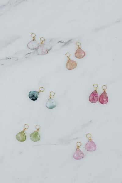 Loose Charms for Hoops - Tourmaline