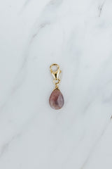 Wings Hawaii Sapphire necklace charm with 14k gold-filled clasp. Fine jewelry handcrafted in Maui. Modern, beachy boho chic charm necklaces made in Hawaii
