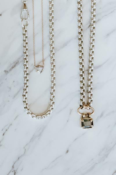 Tourmaline Dream Necklace  - 14k + SS