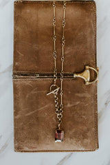 Fob Necklace - Tourmaline 14K thumbnail