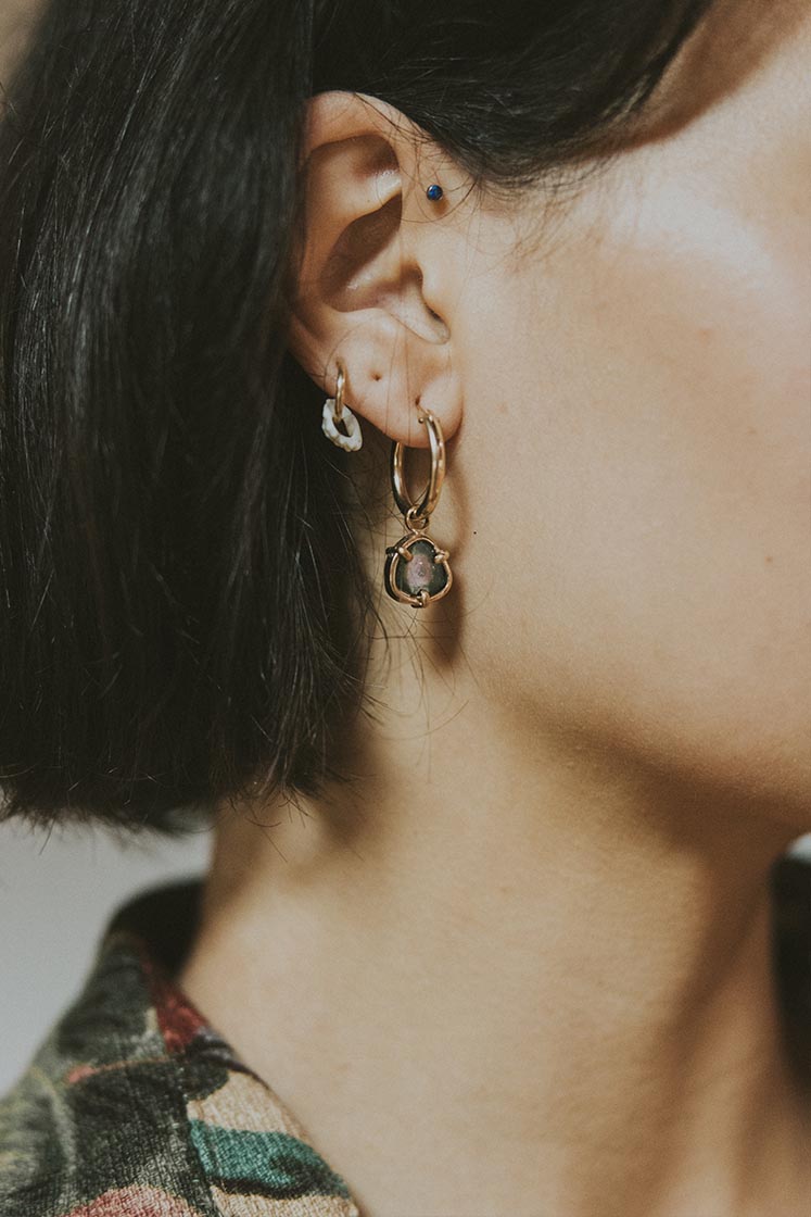 Earring Charms - Watermelon Tourmaline | SS