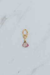 Wings Hawaii Tourmaline necklace charm in 14k gold-filled. Fine jewelry handcrafted in Maui. Charm Bar collection. Mix, match, customize modern charm jewelry made in Hawaii.  thumbnail