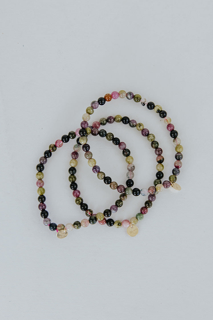 Gem Stretch Bracelet - Tourmaline