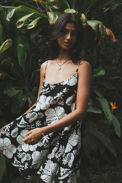 Trapeze Mini Dress - Hana Nightfall