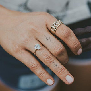 Prong Set Gemstone Ring - Aquamarine