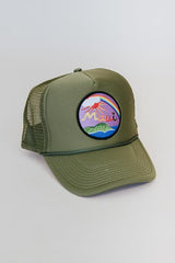 Maui Trucker Hat- Olive Green thumbnail