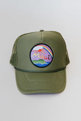 Maui Trucker Hat- Olive Green thumbnail