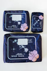 Wings Hawaii Tyvek adventure pouches in retro vintage Hawaiian island chain map print  thumbnail