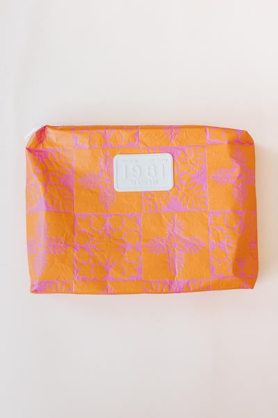 Wings Hawaii tyvek adventure pouches in Tropical Punch print 
