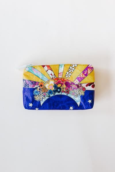 wings hawaii tyvek adventure pouches in sun + moon collage print