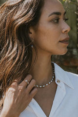 Uncultured Tahitian Pearl Choker - 14k thumbnail