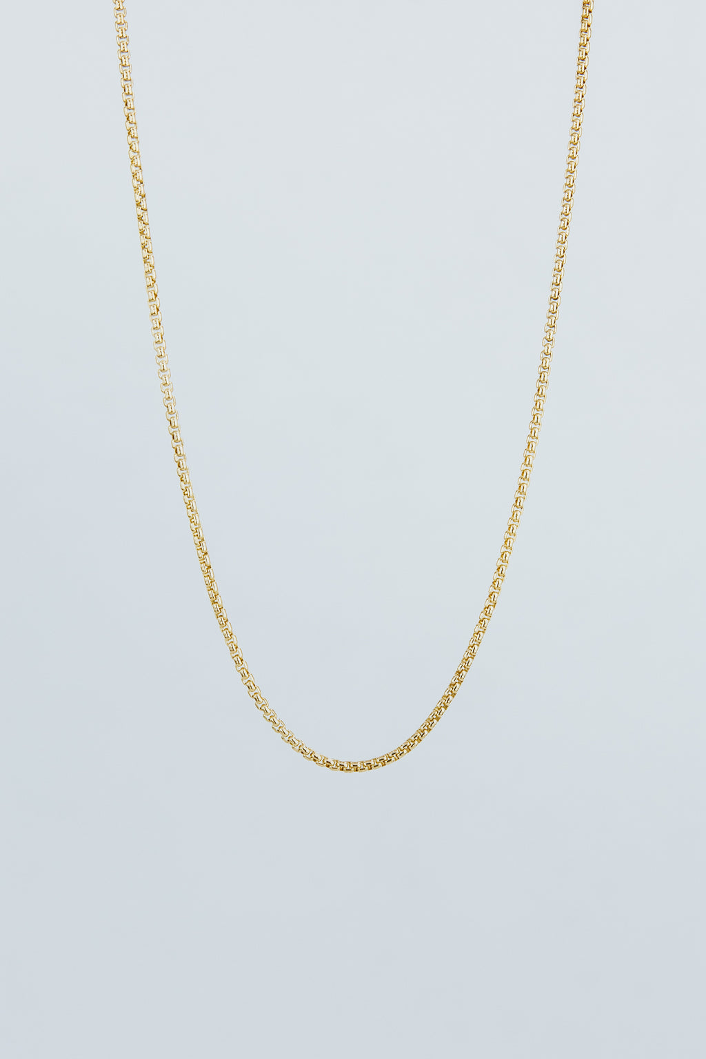 Wings Hawaii 14k gold-filled Venetian chain necklace. Fine jewelry handmade in Maui. Modern, minimalist necklace for customizing with charms and pendants. 
