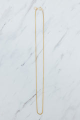 Wings Hawaii 14k gold-filled Venetian chain necklace. Fine jewelry handmade in Maui. Modern, minimalist necklace for customizing with charms and pendants.  thumbnail