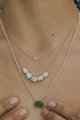 Vesuvianite Chain Necklace - 14k + SS thumbnail