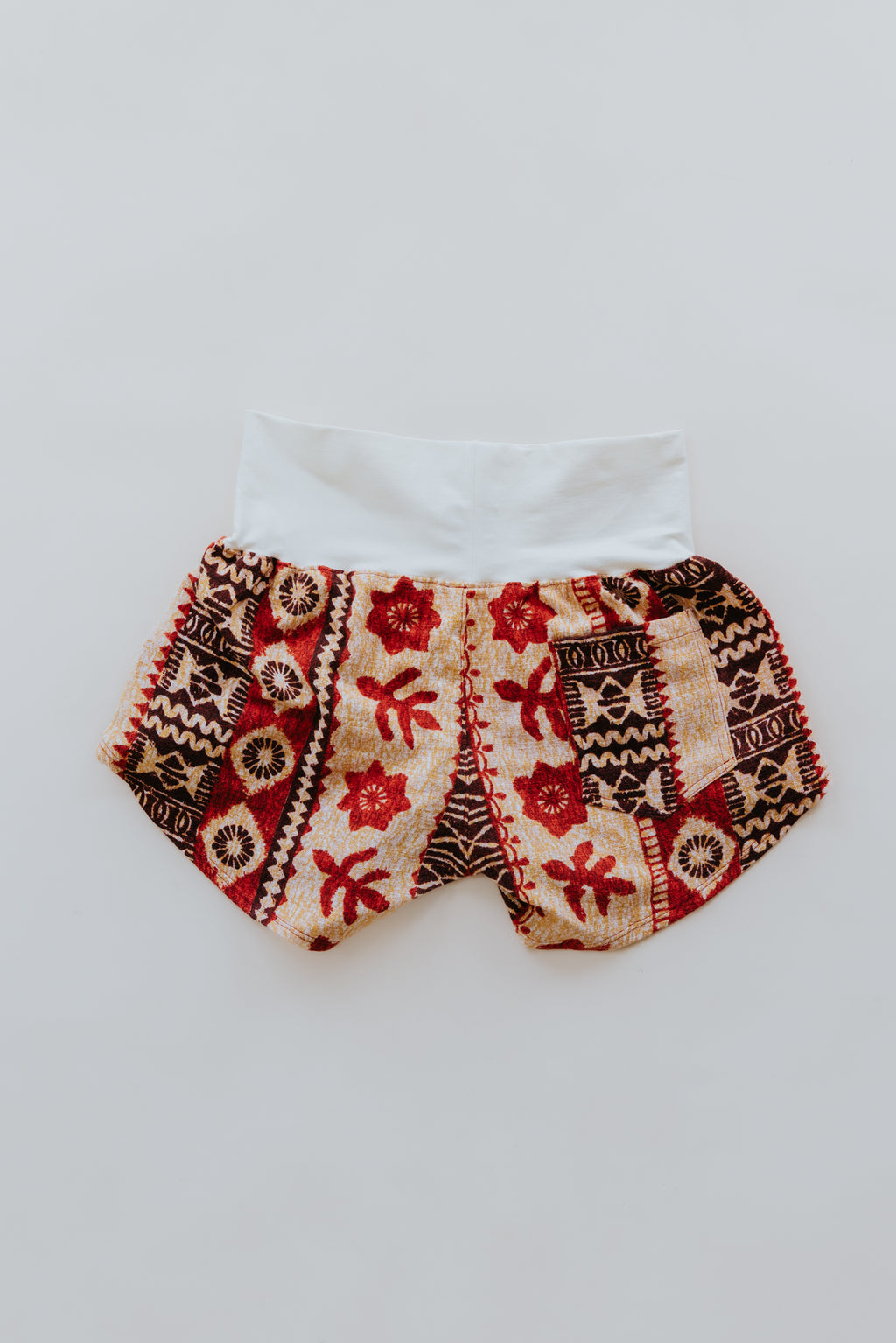 Vintage Aloha Pau Hana Shorts - Tapa Cloth