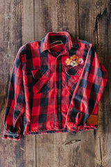 wings hawaii sun collage flannel shacket thumbnail