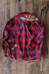 wings hawaii sun collage flannel shacket thumbnail