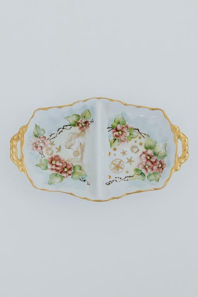 wings hawaii dual side two part serving or jewelry dish 