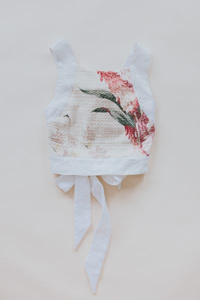 Wings Hawaii Pinafore Crop Top in Kimi Ginger