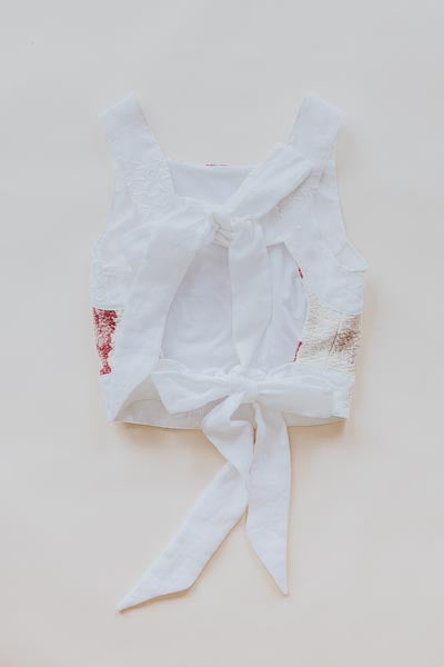 Wings Hawaii Pinafore Crop Top in Kimi Ginger