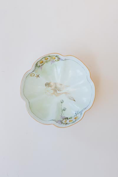 Wings Hawaii Seastar Mermaid vintage footed jewelry dish 
