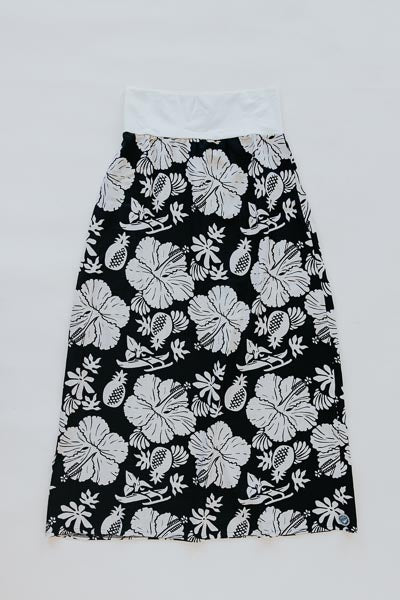 Linen Maxi Skirt - Hana Nightfall