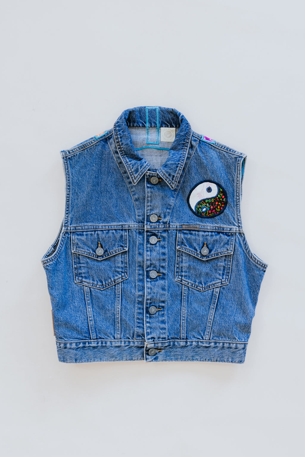 Evil Eye Denim Vest