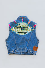 Evil Eye Denim Vest thumbnail