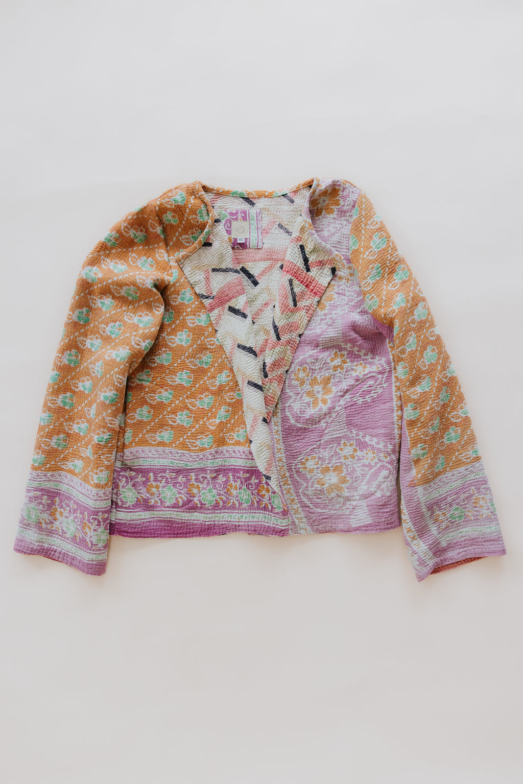 Vintage Kantha Jacket - Spring Bliss