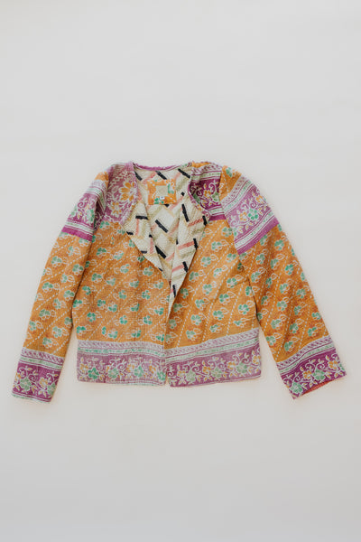 Vintage Kantha Jacket - Spring Bliss