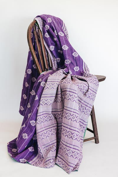 Vintage Kantha Blanket - #8