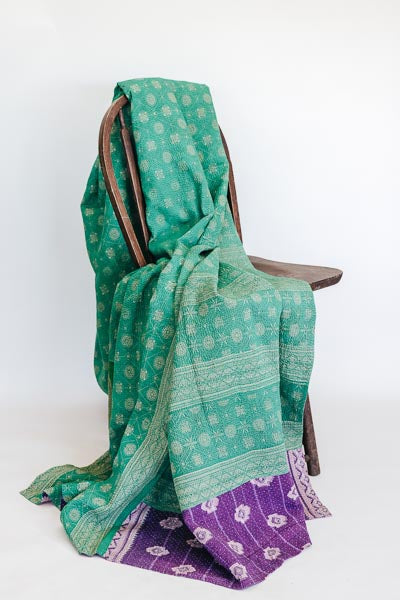Vintage Kantha Blanket - #8