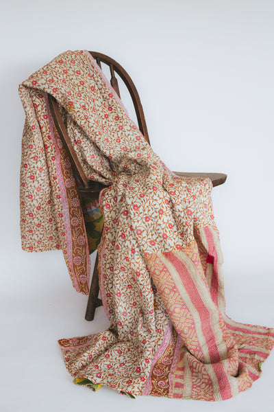 Vintage Kantha Blanket - #23