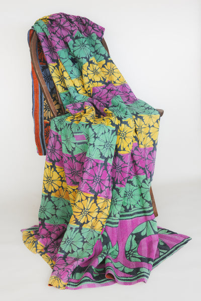 Vintage Kantha Blanket - #6