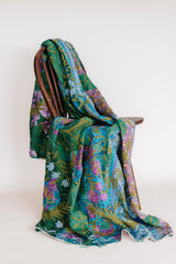 Vintage Suzani Embroidered Kantha Blanket - #24