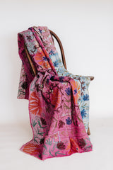 Vintage Suzani Embroidered Kantha Blanket - #25 thumbnail