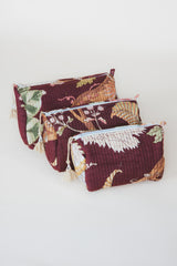 Kantha Toiletry Pouches - Burnt Botanical thumbnail