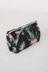 Kantha Toiletry Pouches - Dark Botanical thumbnail