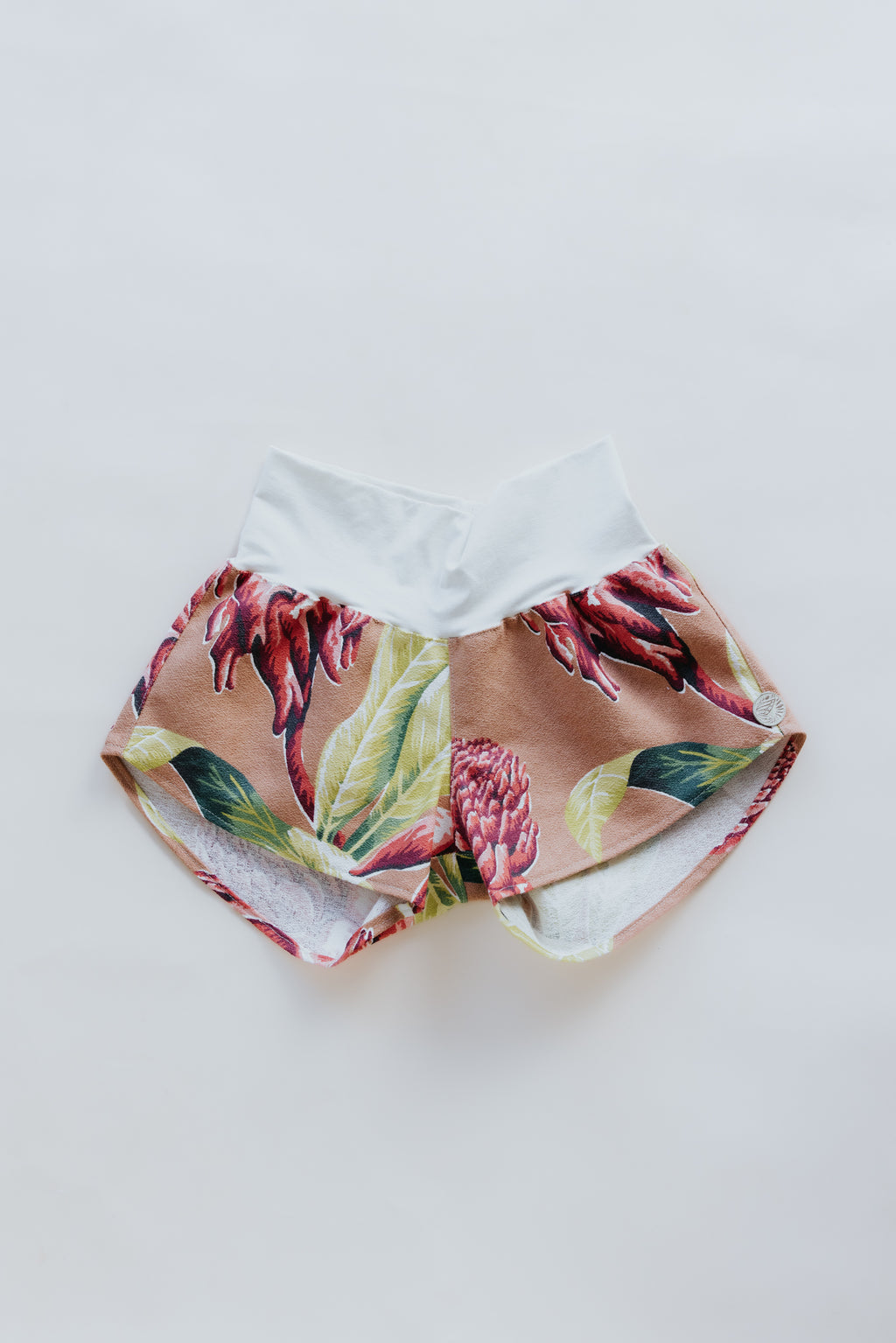 Vintage Aloha Pau Hana Shorts - Torch Ginger