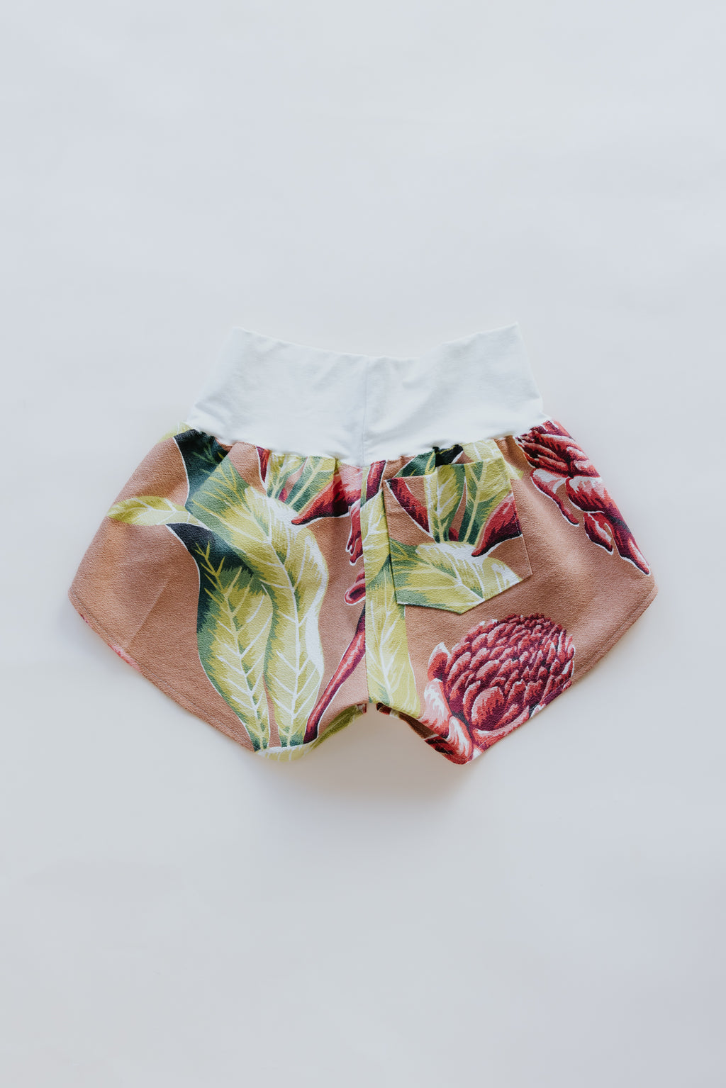 Vintage Aloha Pau Hana Shorts - Torch Ginger
