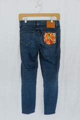 Peace Pocket Upcycled Jeans - #10 thumbnail