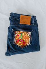 Peace Pocket Upcycled Jeans - #10 thumbnail