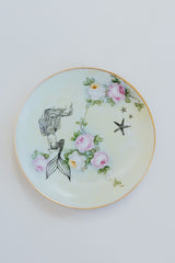 Mermaid + Rose Desert Plates - Set of 3 thumbnail