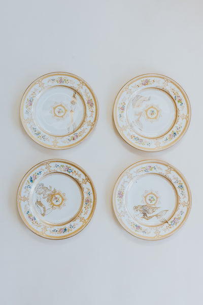 Mermaid Salad Plates - Set of 4